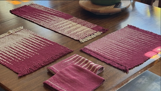 Clasped Warp and Weft On The Same Warp Weave-Along Pattern