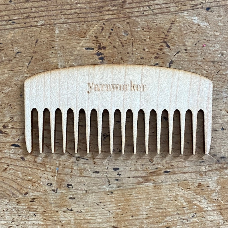 close up of mini comb